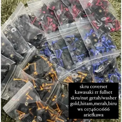 screw coverset zx150 rr150 ninjaRR
