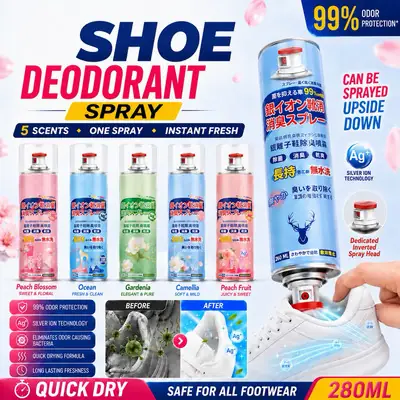 Ready Stockshoe Perfume Kasut Pewangi Hapus Kuman Deodoran Shoe Spray Footwear Fragrance Sterilise