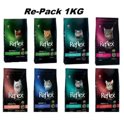 Reflex Reflexplus Kitten and Adult Cat Food 1kg Repack Makanan Anak Kucing