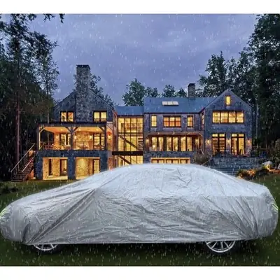 Ready Pos Cover Kereta Kanvas Kereta Car Canvas Car Cover Perodua Axia M Size 450 X 170 X 119cm High
