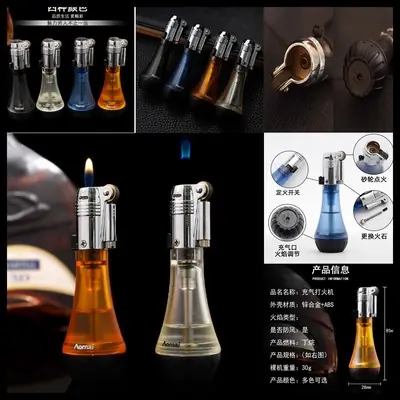 Jobon Ghost Fire Zb 671 1 Flint Wheel Type Refillable Butane Lighter