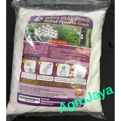 Super Etar Serbuk Pembeku Getah Garam Getah 1kg