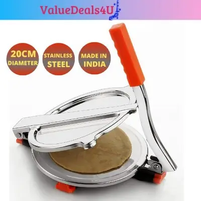 Stainless Steel Puri Press Chapati Roti Canai Press Heavy Quality Iron Puree Maker Manual