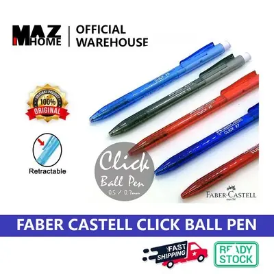 Faber Castell Cx Plus Ball Pen 10mm Black Blue