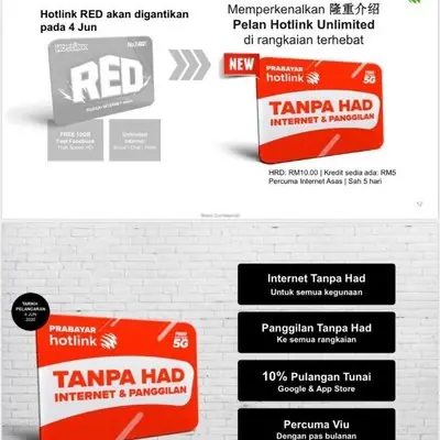 Maxis Hotlink Prepaid Unlimited Data Unlimited Call RM35