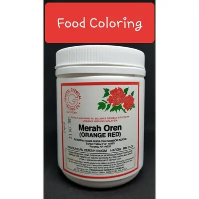 Hot Spot Orange Color Powder Merah Oren 500gm