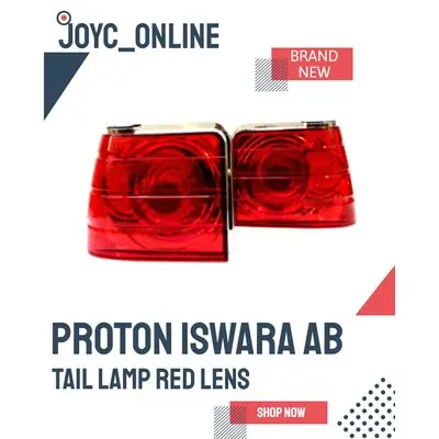 Proton Iswara Sedan Tail Lamp Crystal Full Red Lens Saga Lampu Belakang Reflector Light Ref
