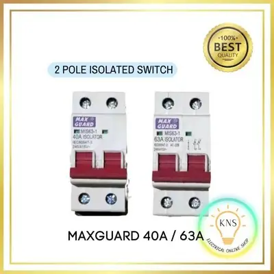 Maxguard Mis240n 2 Pole 40A Isolator Switch