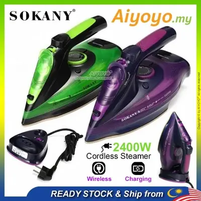 Seterika Wap Viral Steam Iron Sokany Aj 2085 Cordless Steam Iron Viral