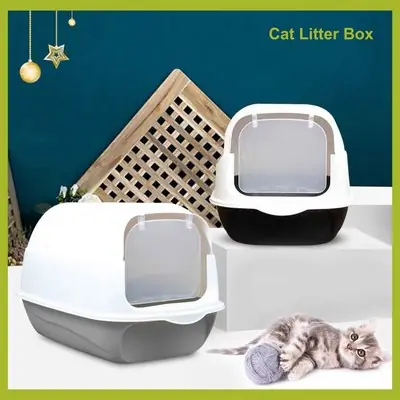 Toilet Free Scoop Japanese Astronaut Full Cover Cat Litter Box