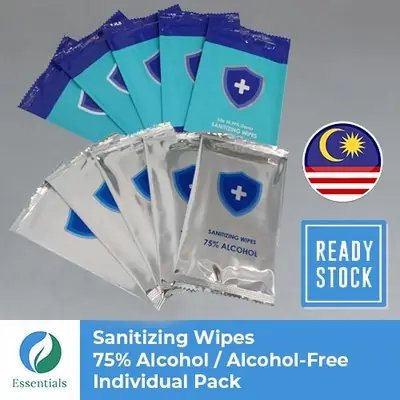 Premier Sanitizing Wipes Wet Tissue Single Pack 50 Pcs