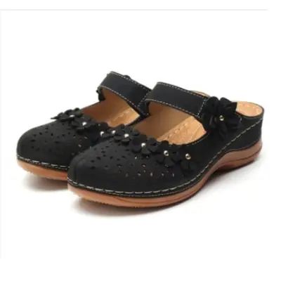 Ins Style Ladys Deluxe Luxury Platform Bottom Raya Fashion Wedges Kasut Wedges Wanita Raya Kenduri