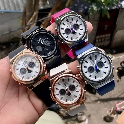 Ready Stock G Shock Gms Rose Gold Silver Steel