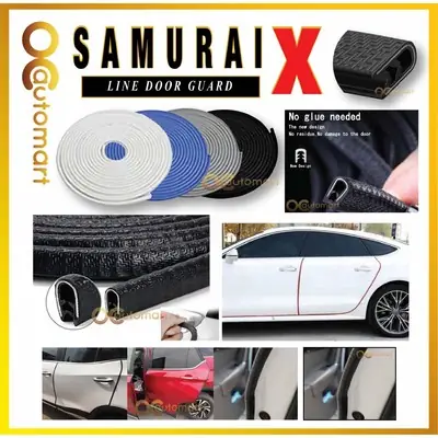Samurai X Car Door Edge Guards Rubber Car Door Protector Proton Persona Car Door Trim