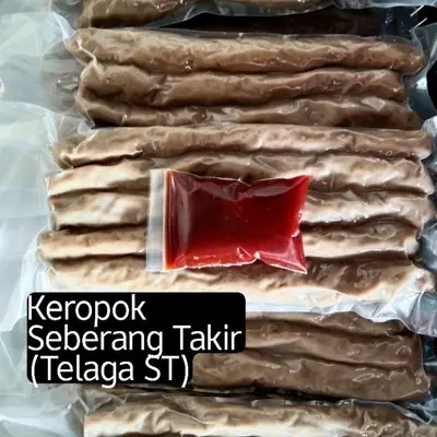 Keropok Lekor Vacuum Pack Seberang Takir Asli 1 Paket Ada 6batang Sekali Sos