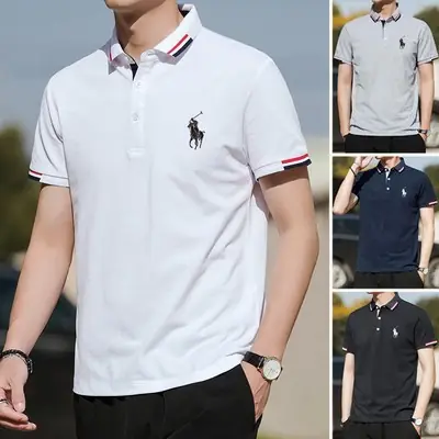 Ready Stock Baju Polo Lelaki Kemeja Lelaki Baju Tshirt Lelaki Bola Infinite Pendek Lengan Lelaki