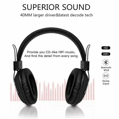Sodo SD 1007 Dual Mode Wired Wireless Bluetooth 5 with Aux Tf Card Fm Headphone