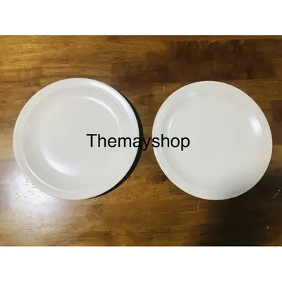 Claytan Round Plate Stoneware Dinner Plate Set Beige X 2pcs