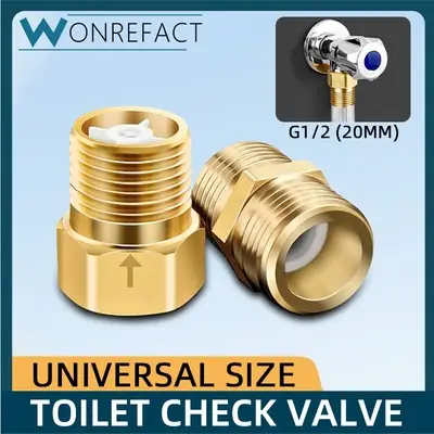 g12 Brass Toilet Check Valve One Way Anti Backflow Prevent Backflow Non Return Water Pipe Thread