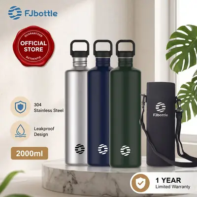 Loyal Green Stainless Steel Water Bottles 550ml 2000ml Premium Drinking Bottle Ready Stock