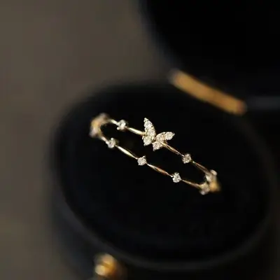 925sterling Silver Jari Telunjuk Japanese and Korean Simple Keperibadian Fesyeninsperhiasan Perak