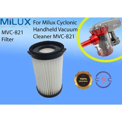 Milux 100 Orignal Mvc 8201 Vacuum Motor Back Hepa Filter BCH4