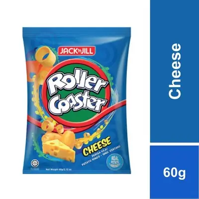 60g Big Pack Jack N Jill Roller Coaster Potato Ring Snack Bbqcheesespicy Chicken Tom