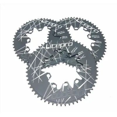 Toyfulcabin Double Layer Oval Chain Ring Bike Bicycle Chainwheel Chainring 110mm Bcd