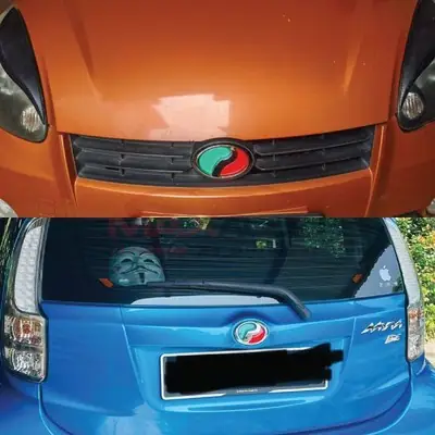 Perodua Myvi 2018 Front Rear Emblem Logo Sticker Car Accessories