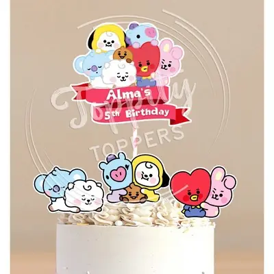 Handmade BT21 Cupcake Topper Bts