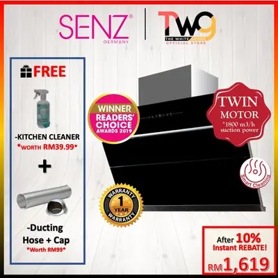 Senz Auto Clean Twin Turbo Motor Multihood Sz CH338I