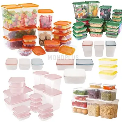 3 Pieces Ikea Pruta Food Container Transparent Yellow 06l Ikea Food Container Tupperware 100 From