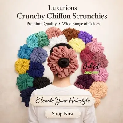Ready Stock Scrunchie Sanggul Rambut Ikat Rambut 200 Cincin Rambut Yang Lancar Aksesori Rambut
