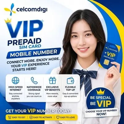 Celcom 888 Vip Number Sim Card