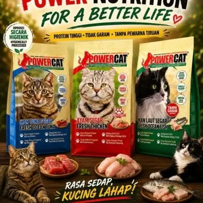 Power Cat Kitten 7kgmakan Kucihingkasiat Seimbang Tanpa Garam