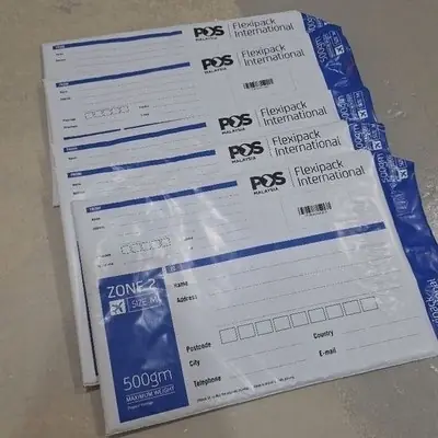 Pos Laju Sampul Prabayar 1kg L Borang Domestic Shj