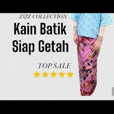 Kain Batik Sarung Siap Getah