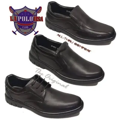 Kasut Kulit Lelaki Kasut Club House Polo Ladies Leather Wedges Shoes Orange Whisky Black Green