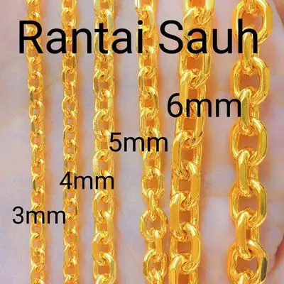 Emas Bangkok 24K Shine Pung Store Rantai Gajah