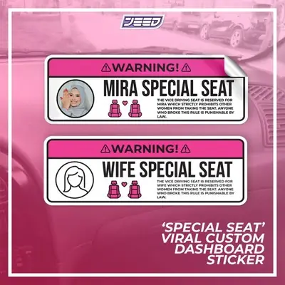 Ready Stock Wife Special Seat Car Car Stickers Girlfriend Sticker