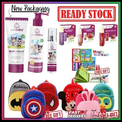 Youbaby Cream Shower Gel Selesema Batuk Kahak Ruam Eczema KKM Certified Direct HQ111111