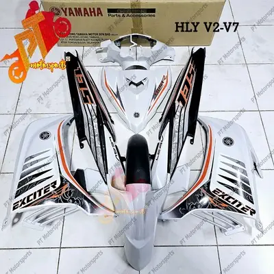New Cover Set Yamaha LC135 Exciter White V1v2v3v4v5v6