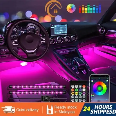 Lampu Hiasan Lampu Kereta Dj Lampu di Dalam Kereta Diubah Suai Lampu Strob Berwarna Warni Lampu