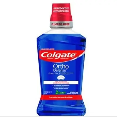 Colgate Ortho Defense Phos Flur3500ml Anti Cavity Fluoride Rinse Braces Phosflur Mouthwash