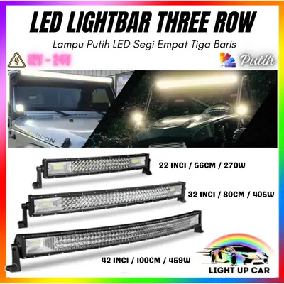 Spotlight Lampu Sorot Yang Diketuai Kereta Dengan Pandangan Luas 12V24V Cahaya Trak Panjang dan