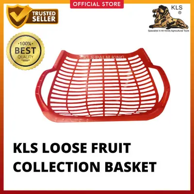 Kls Loose Fruit Basket Scooping Basket with Two Handle Pungkis Orange