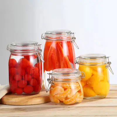 Balang Kaca Spageti Ikea Korken Jar with Lid Clear Glass 2 Liter