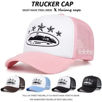Topi Bergaya Lelaki Topi Musim Panas Lelaki Korea Topi Hitam Jenama Hitam Topi Besbol Kasual
