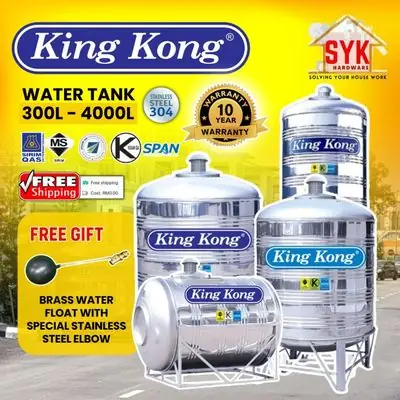 Star 70 1500 Liter Round Bottom Stainless Steel Water Tank Tangki Air 10 Year Warranty Free