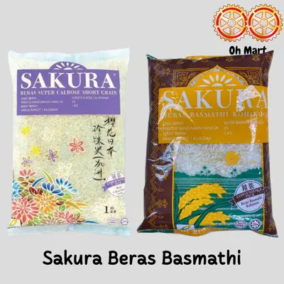 Beras Basmathi Nasiarabprodukmuslim Nasiarabexpress Sunflower Sakura Beras Basmathi Kohinoor 1kg
